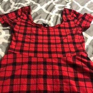 Cute plaid dress!